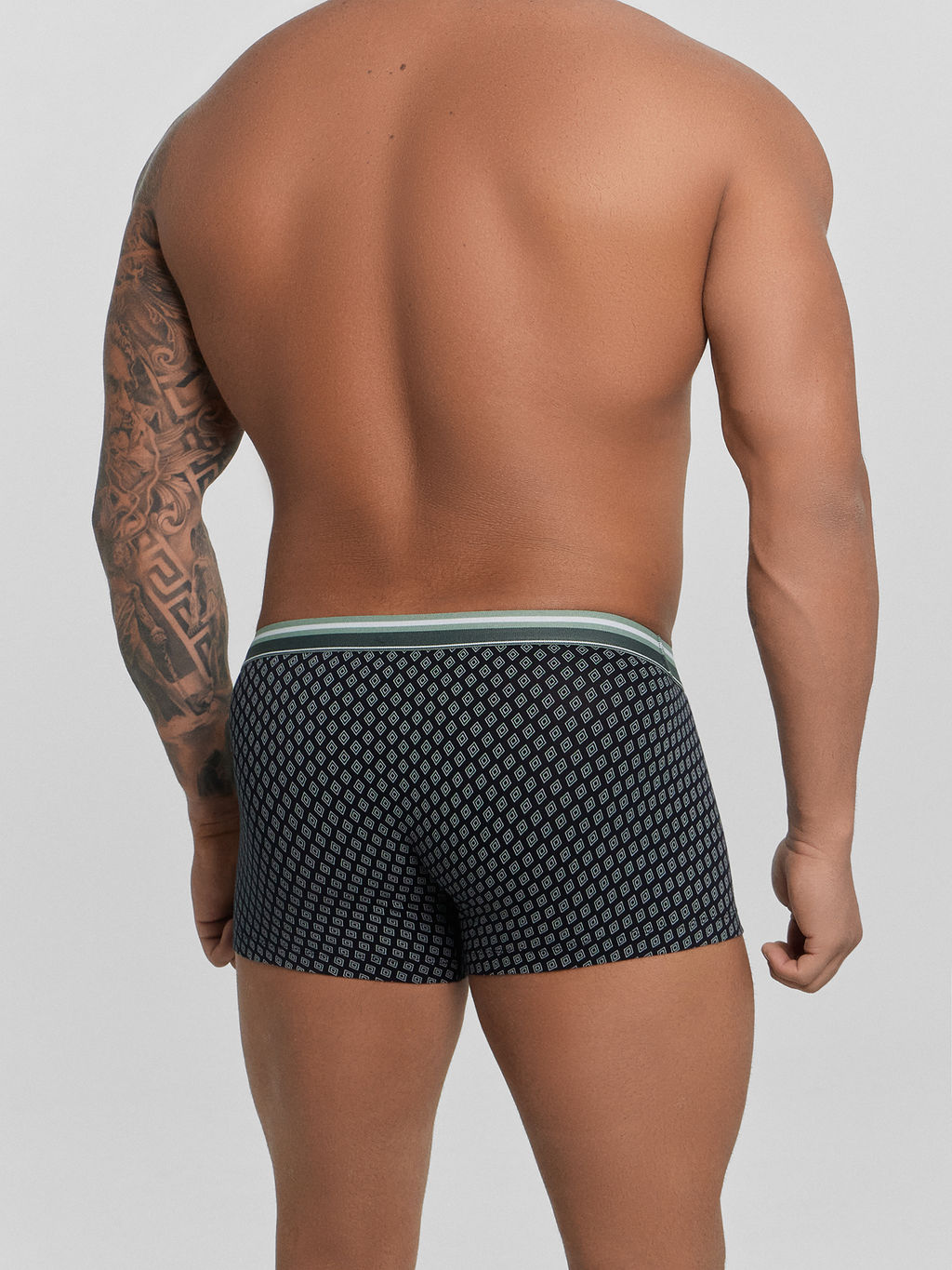 Цена за 2 штуки! Трусы мужские черные с принтом - Mark formelle фото 4