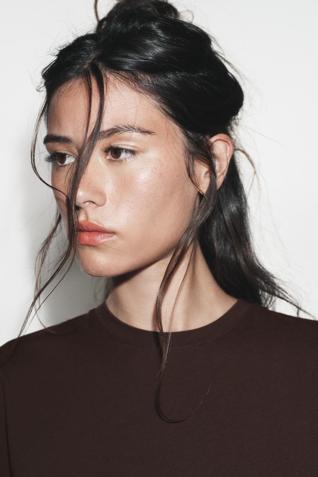 VESTIDO LARGO DRAPEADO / Marr?n - Zara фото 3