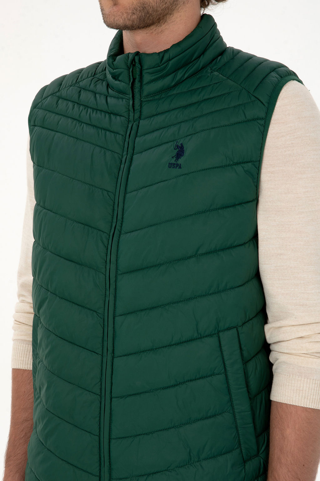 Erkek Koyu YeЕil Yelek - U.s. polo assn фото 7