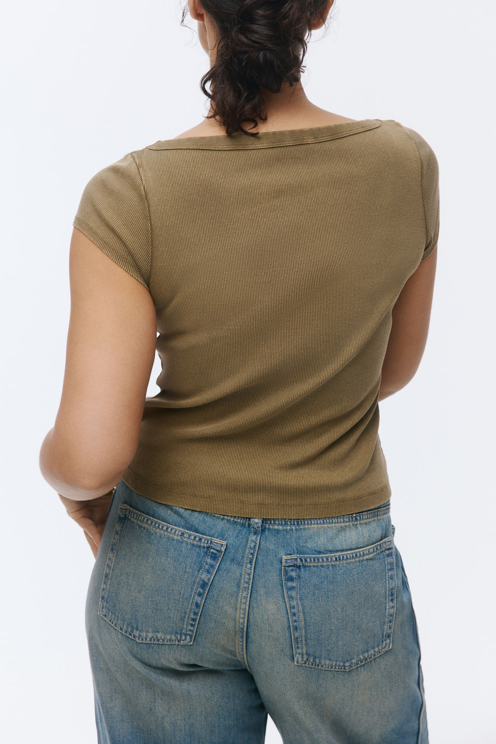 Top en punto de canal? con escote barco - H&m фото 8
