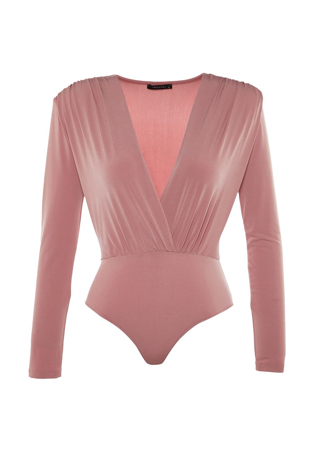 Gul Kurusu Kruvaze Yaka Orme Body TPRAW22BD0161
