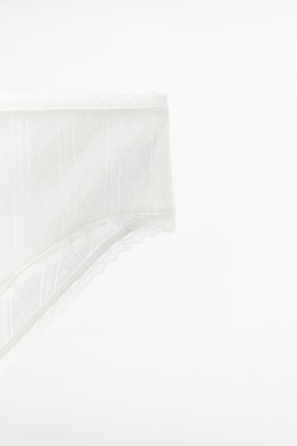 LACE POINTELLE BRIEFS - Zara фото 7
