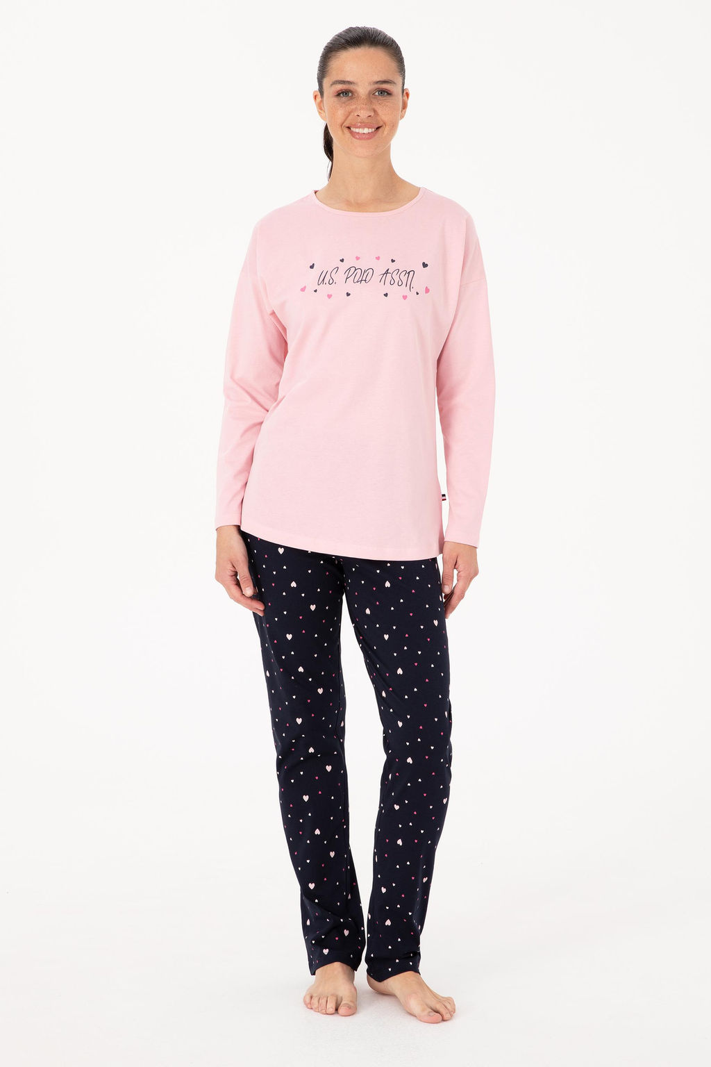 Kad_n Pembe Pijama Tak_m_ - U.s. polo assn фото 4