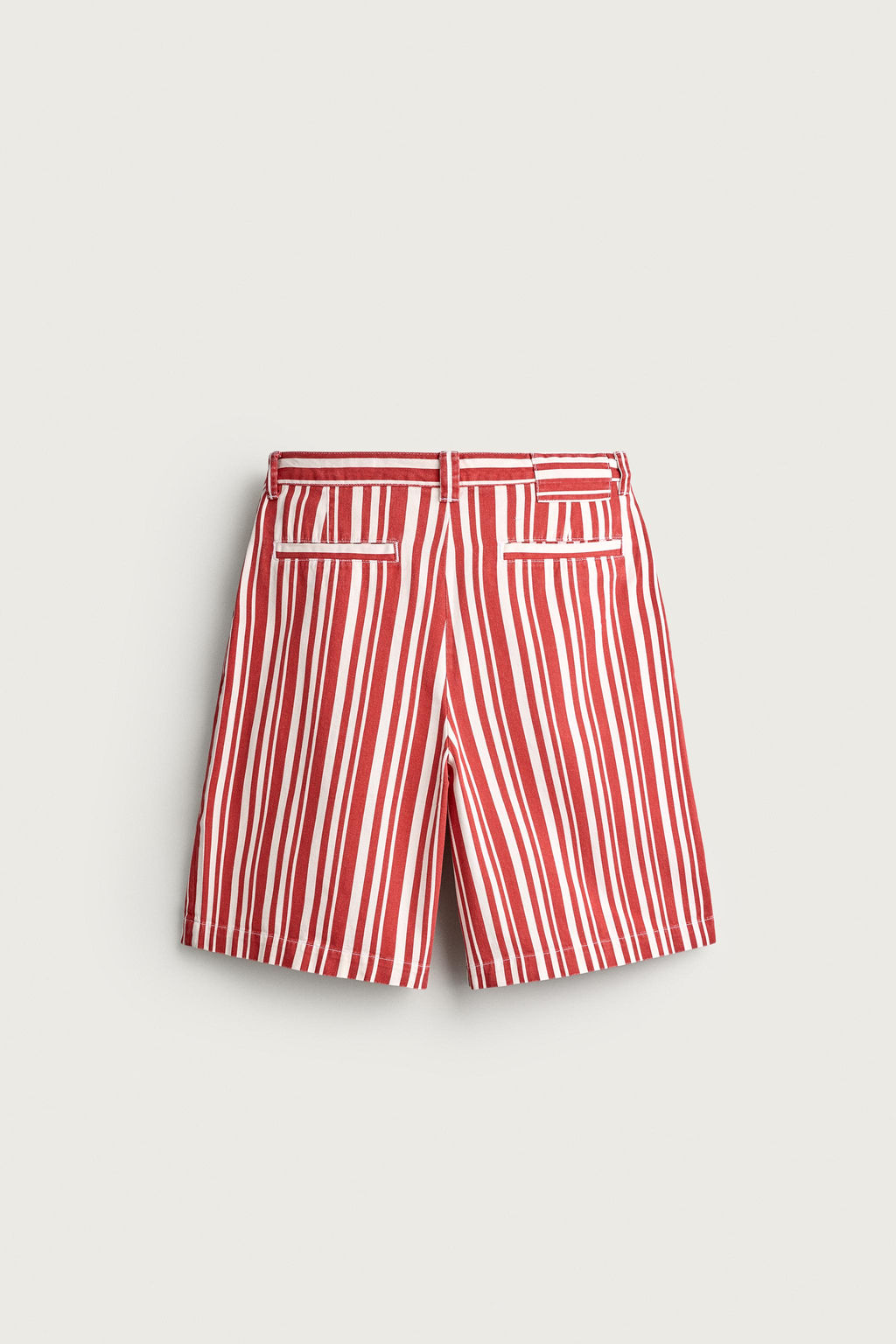 BERMUDA WIDE FIT RAYAS / Rojo - Zara фото 8