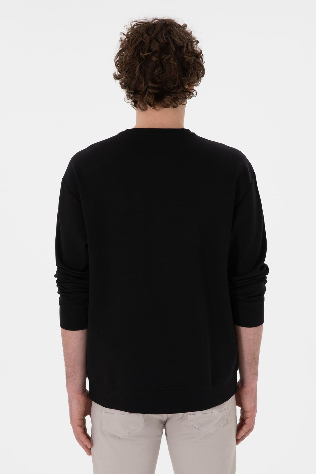 Erkek Comfort Fit Bisiklet Yaka Siyah Sweatshirt Sepette S_rpriz _ndirim - U.s. polo assn фото 5