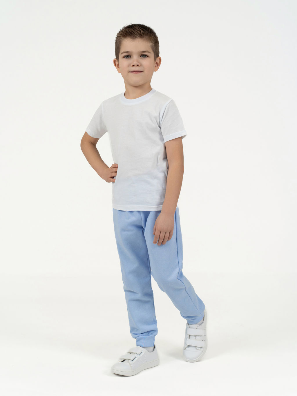 Брюки детские голубые
