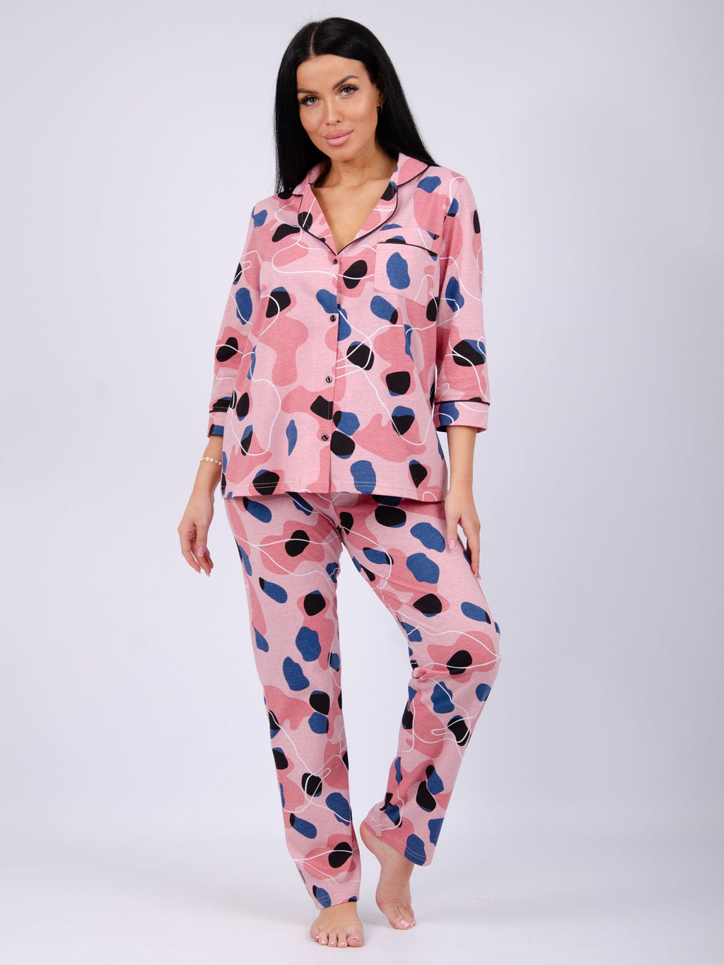 Пижама "Классика" пятна, трикотаж