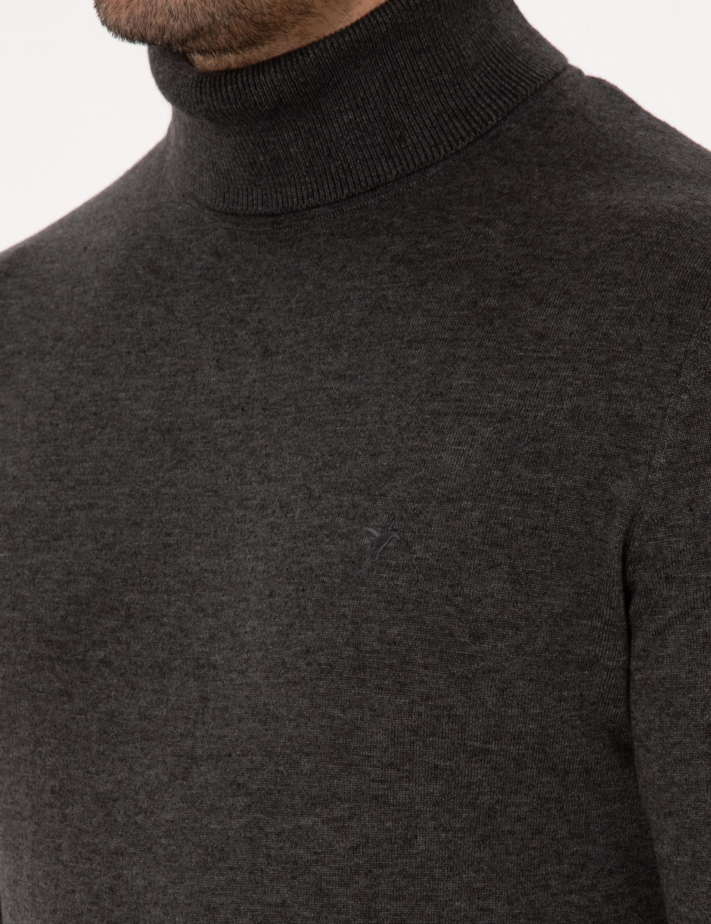 F_me Slim Fit Pamuk Kar___ml_ Bal_k__ Yaka Basic Triko Kazak - Cacharel фото 7