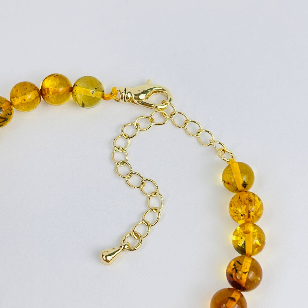 Браслет из Янтаря (градиент) - Радуга самоцветов фото 3