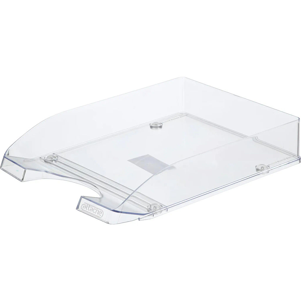 Лоток горизонтальный Attache Line прозрачный 340х255х63мм