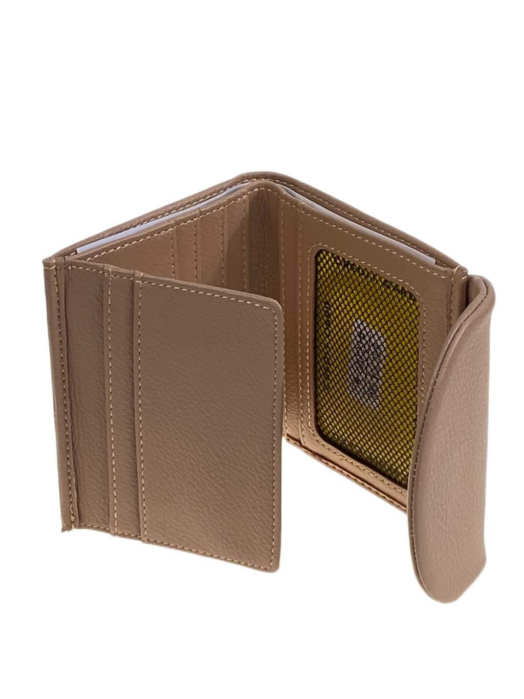 Женское портмоне из натуральной кожи, цвет бежевый - Greta фото 2