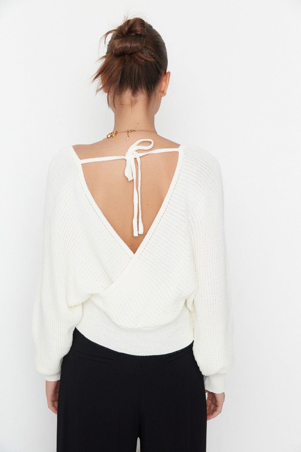 Bordo Kruvaze Triko Kazak TWOAW21KZ1277 - Trendyolmilla фото 21