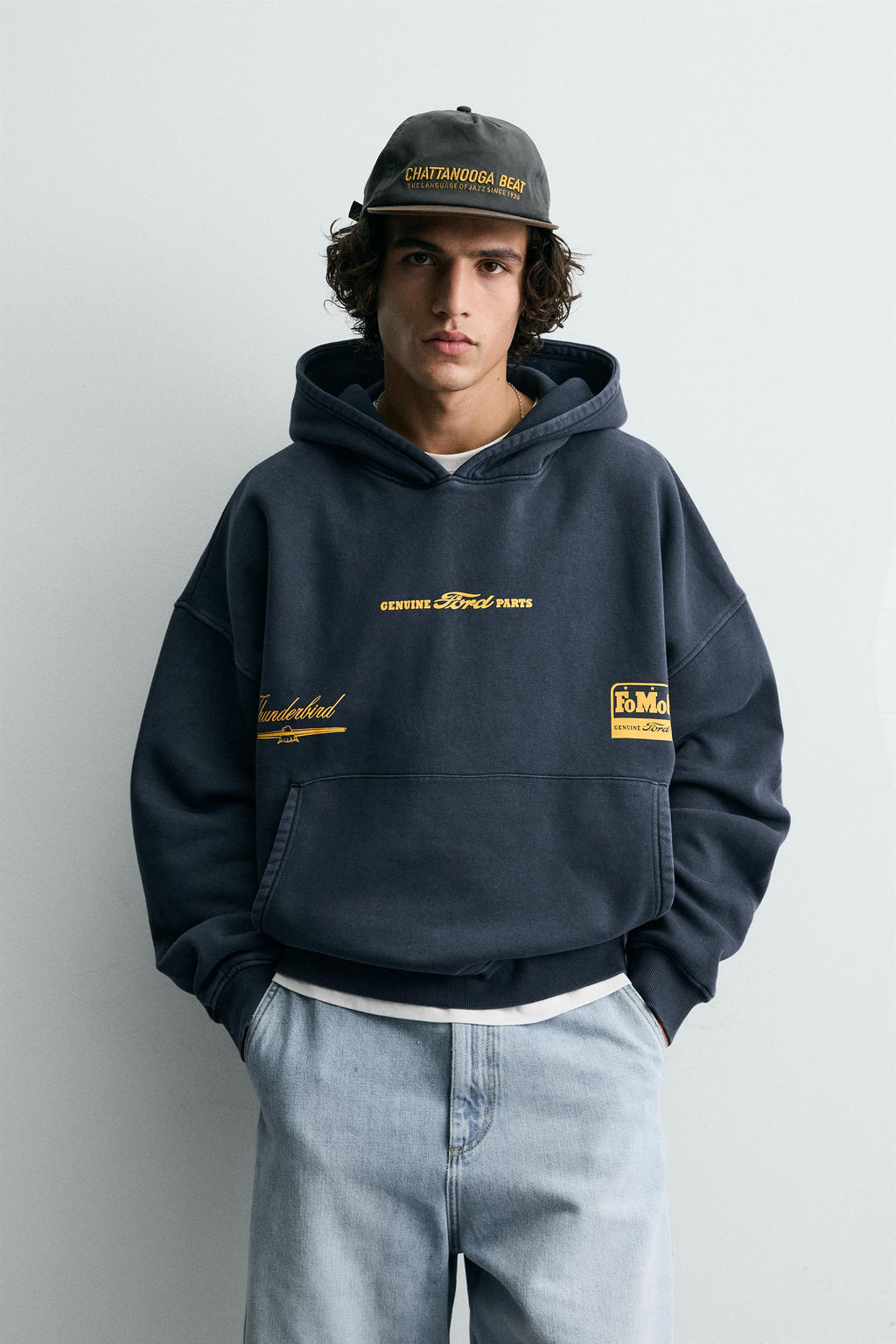 COMBINED SLOGAN FORD  HOODIE - Zara фото 10