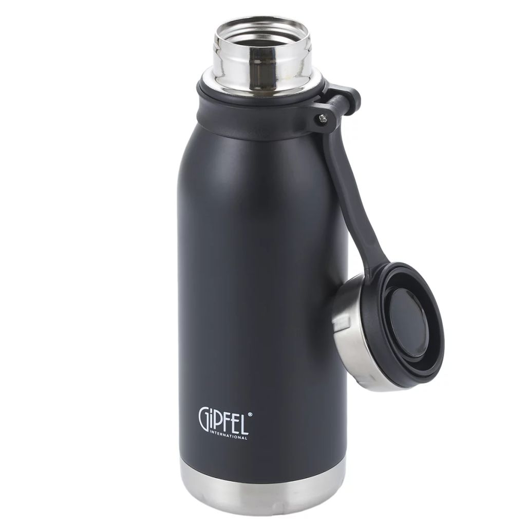 51026 GIPFEL Термос вакуумный DUBLIN 500 мл. Материал: нерж. сталь 304, пластик. Цвет: черный.  фото 2