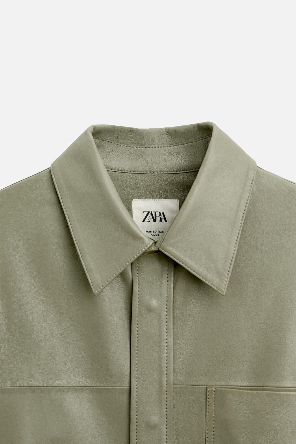 LEATHER JACKET - LIMITED EDITION - Zara фото 9