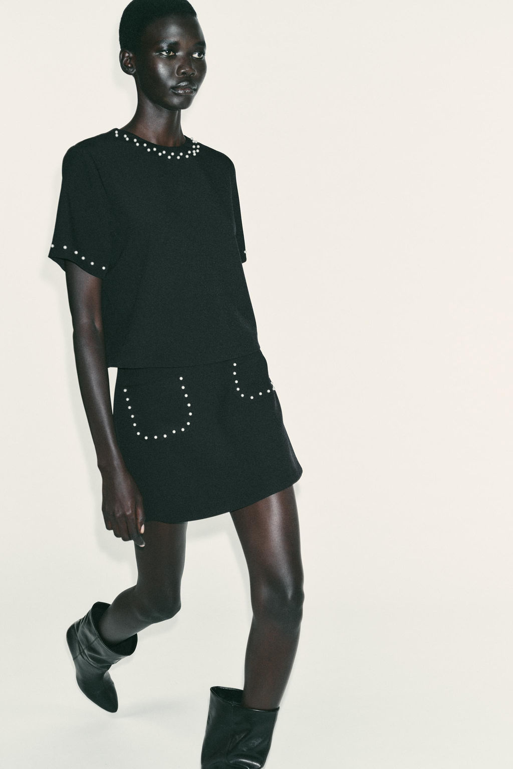 TOP WITH FAUX PEARLS - Zara фото 3
