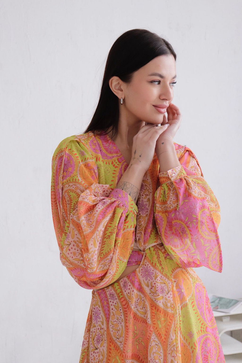 Платье оригинального кроя с драпировкой по лифу - Martichelli фото 6