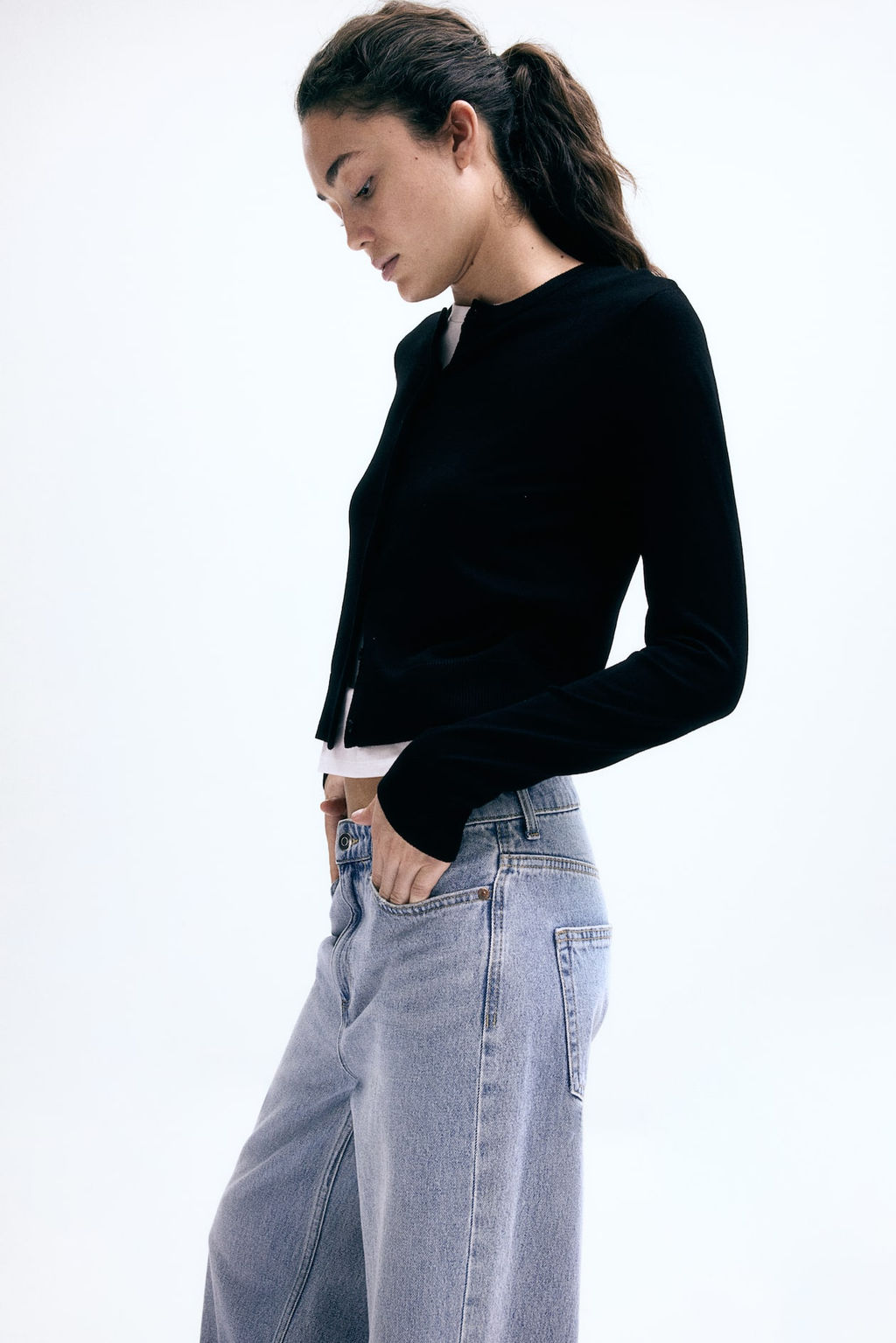 Cardigan en punto fino - H&m фото 5