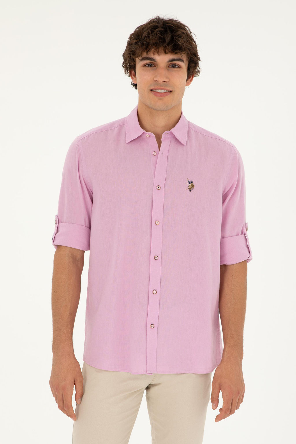 U. S. Polo Assn / Мужская базовая рубашка с длинным рукавом Magnolia - U.s. polo assn фото 8
