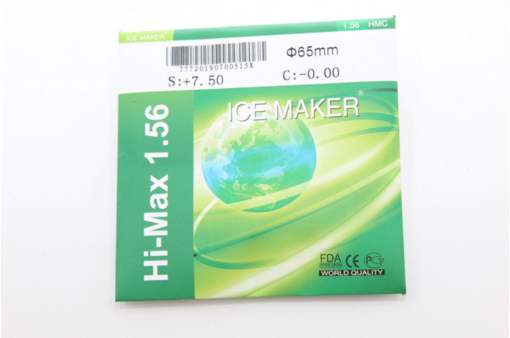 Линзы HI-MAX (зеленый блик) 1.56 ф.65mm высокие диотрии