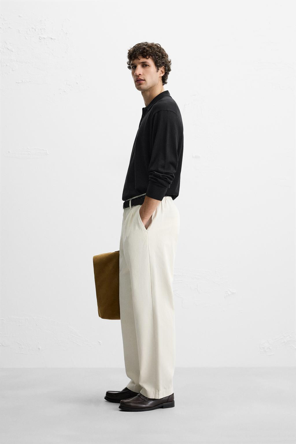 KNIT COTTON - SILK POLO SHIRT - Zara фото 20