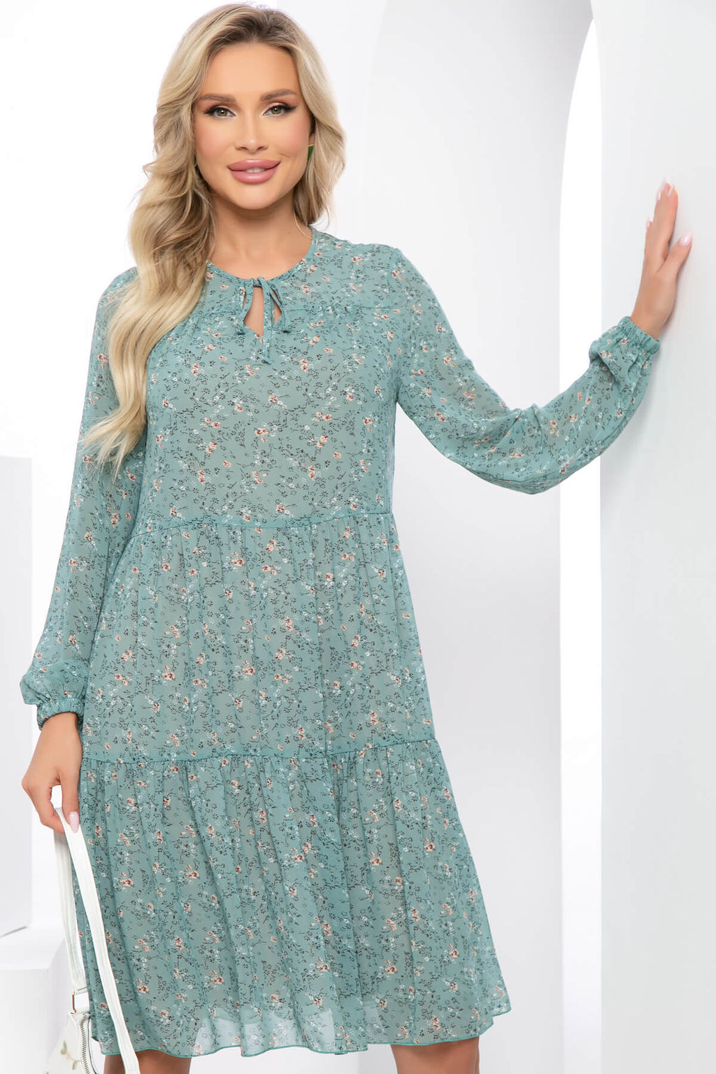 Платье Парадиз (олива) П8784 - Lt collection фото 10