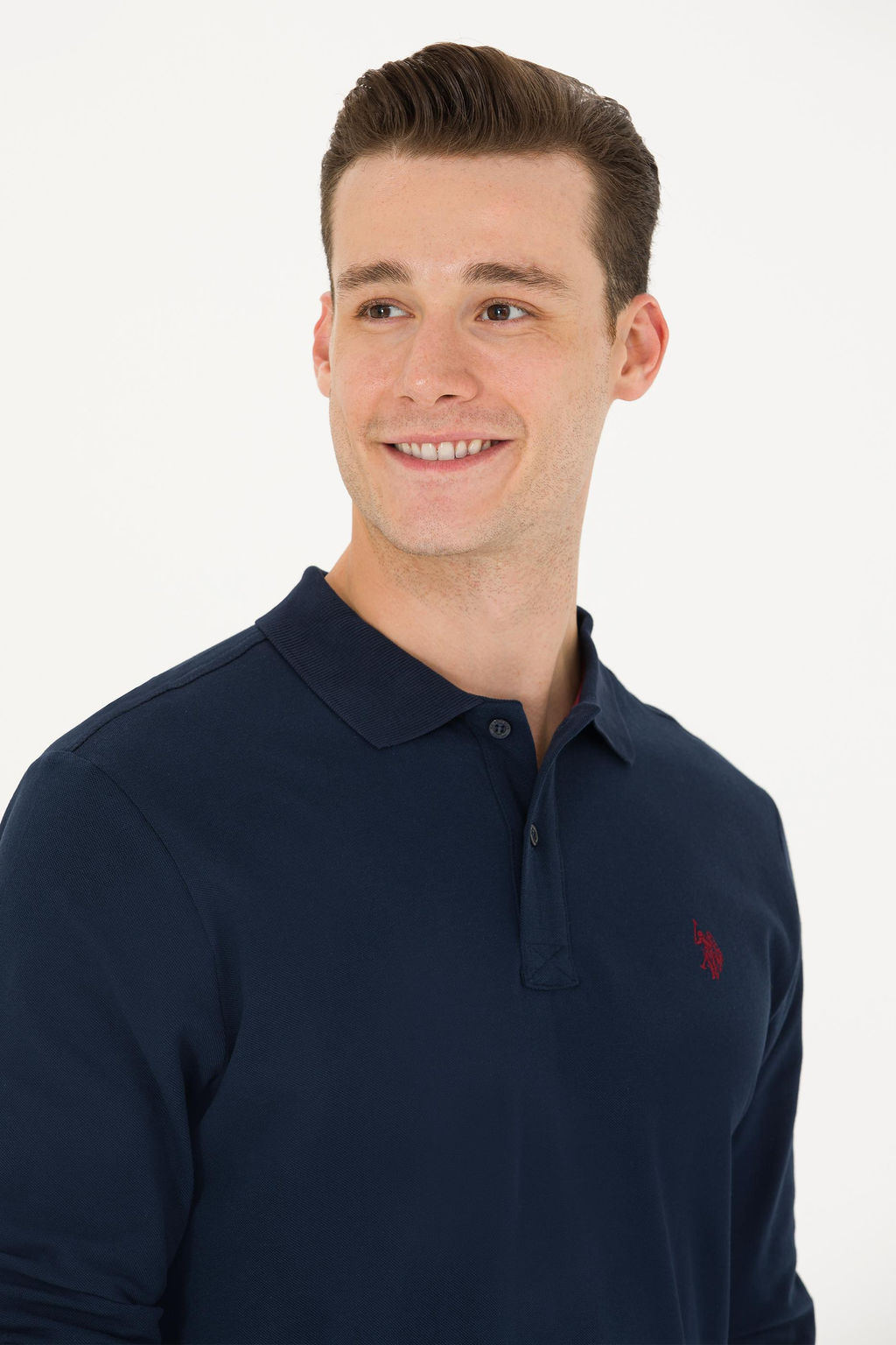 U. S. Polo Assn / Мужской темно-синий базовый свитшот - U.s. polo assn фото 16
