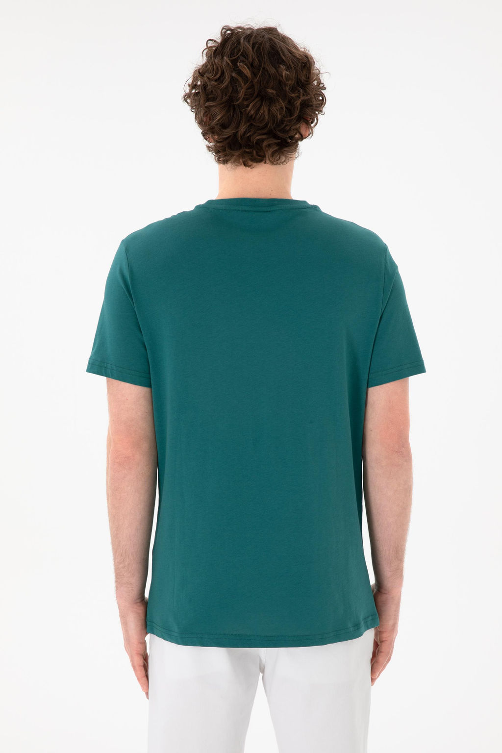 Erkek Regular Fit Bisiklet Yaka Koyu Ye_il Basic Ti__rt Sepette S_rpriz _ndirim - U.s. polo assn фото 6