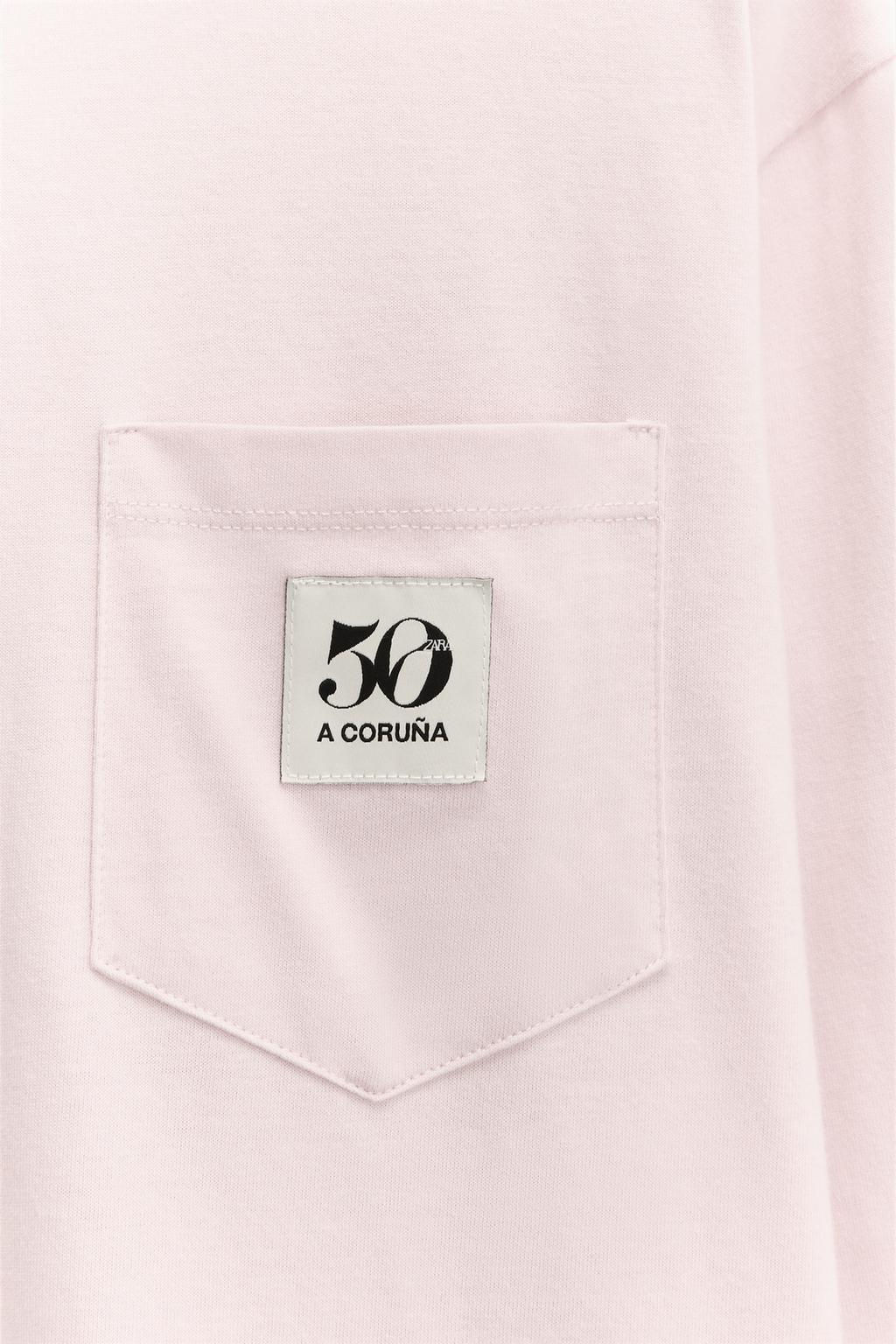 50TH ANNIVERSARY POCKET PATCH T-SHIRT - Zara фото 6