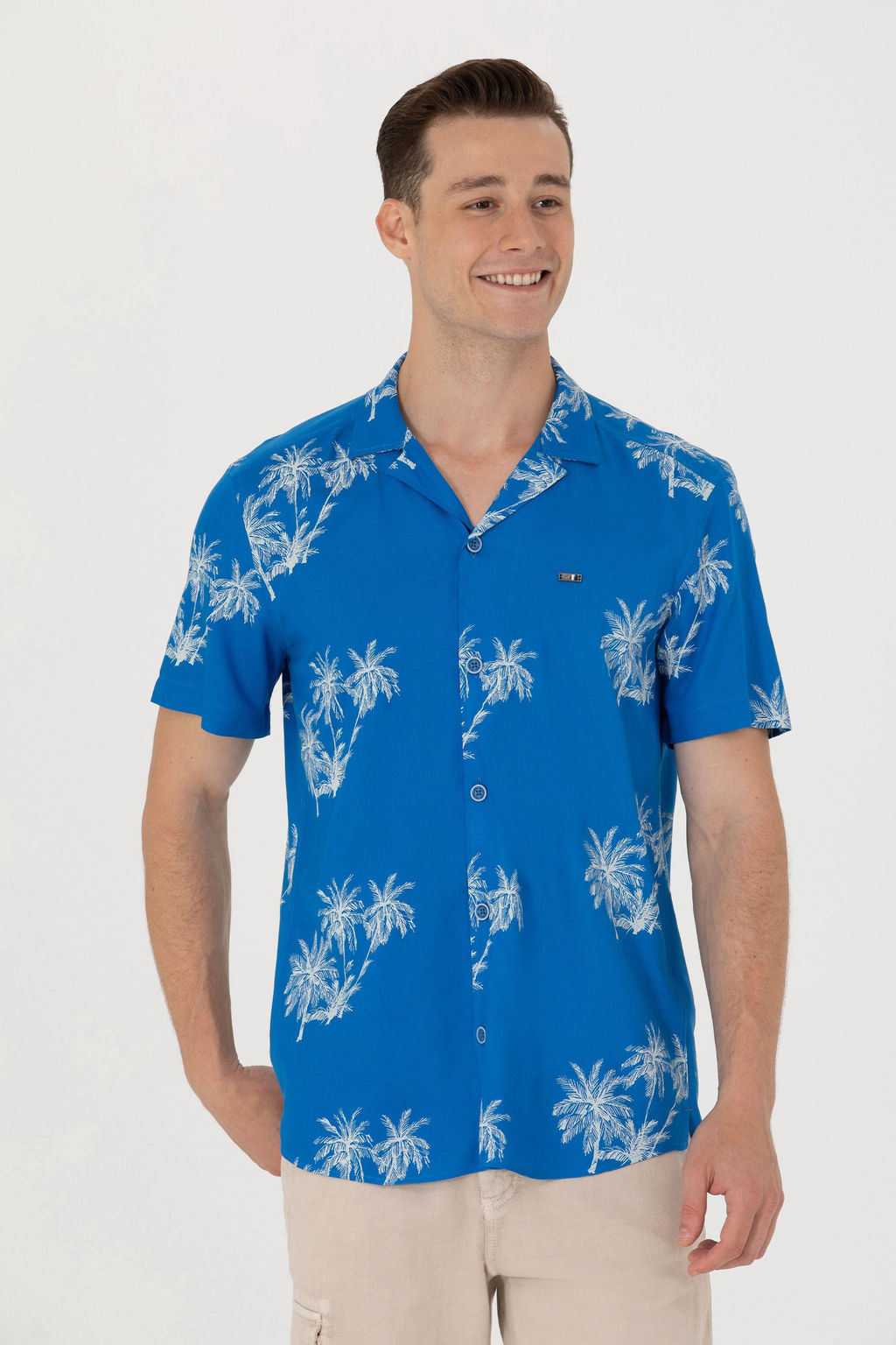 U. S. Polo Assn Мужская рубашка Saks с коротким рукавом - U.s. polo assn фото 3