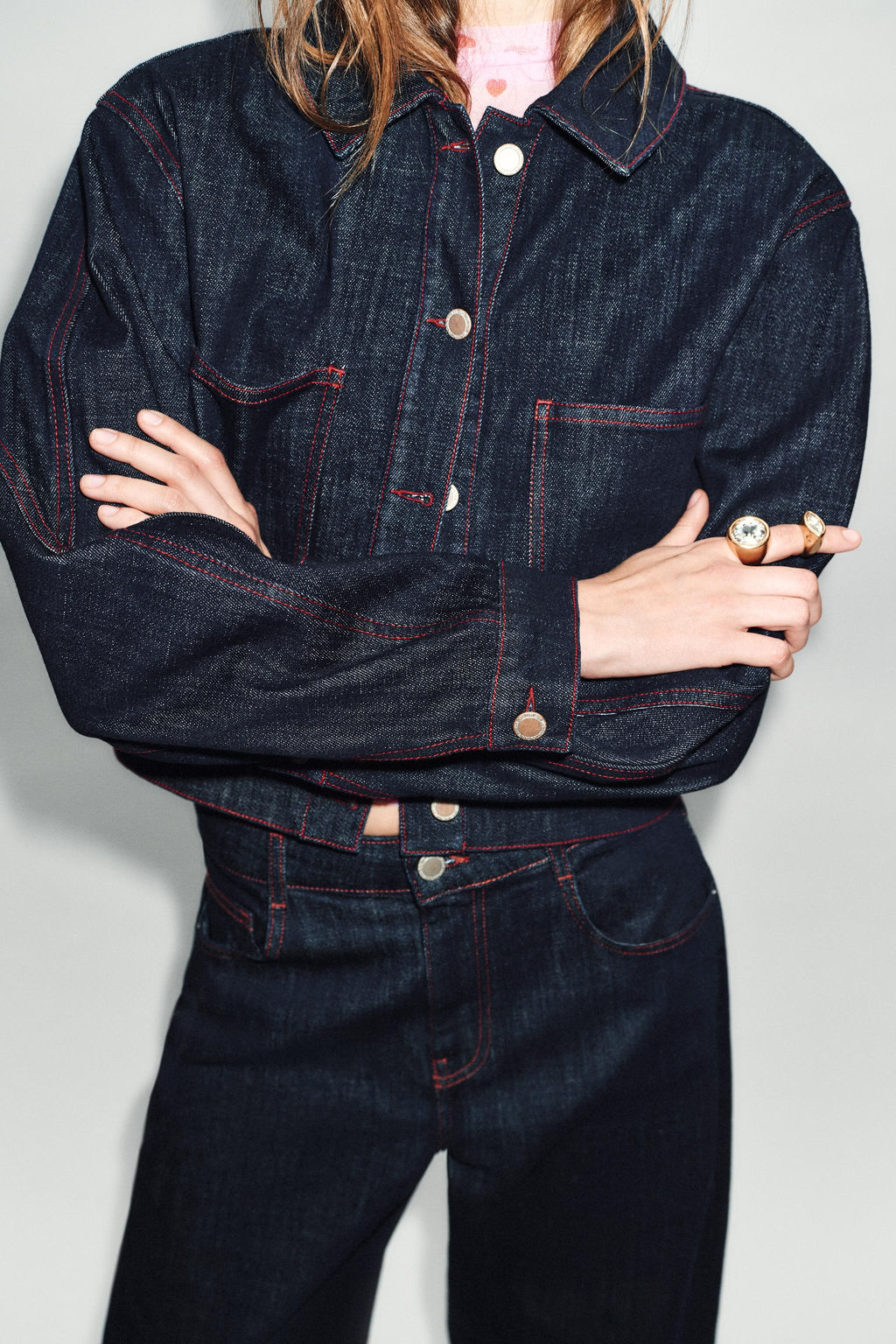 Z1975 JACKET WITH SHOULDER PADS - Zara фото 13