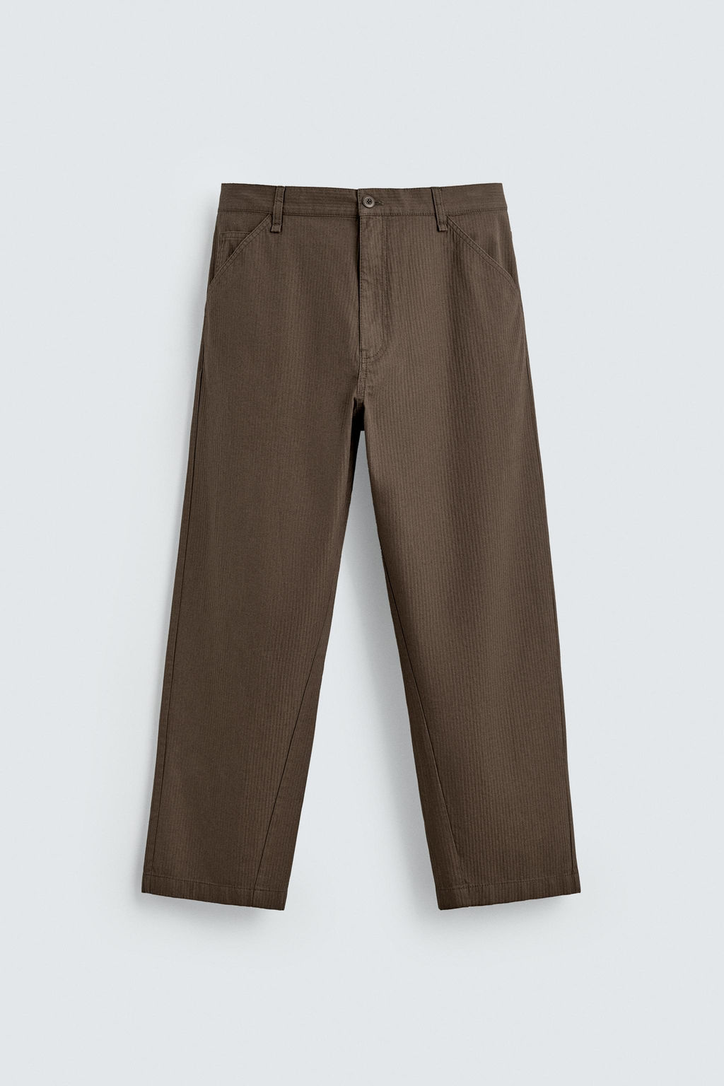 WASHED STRAIGHT-LEG TROUSERS - Zara фото 7
