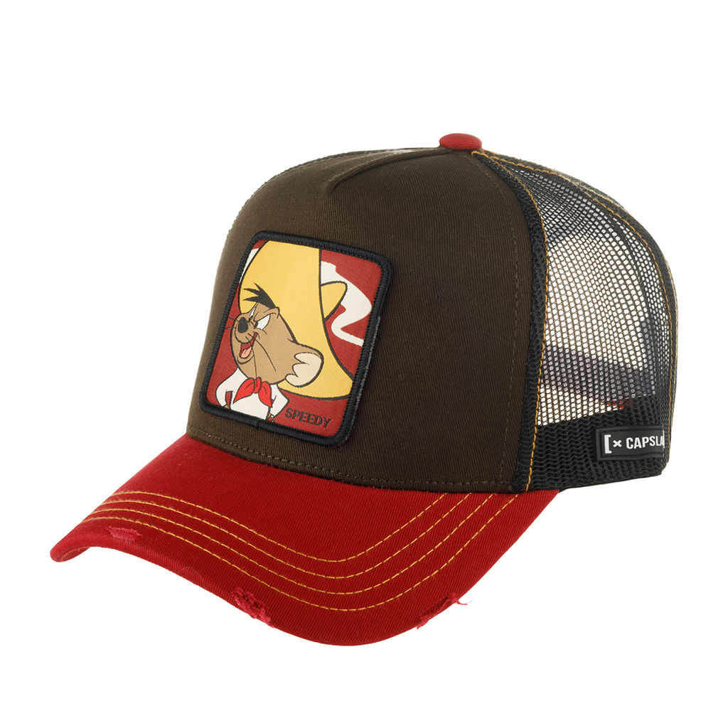 Бейсболка CAPSLAB арт. CL/LOO10/1/CT/SPE Looney Tunes Speedy Gonzales (коричневый / красный)