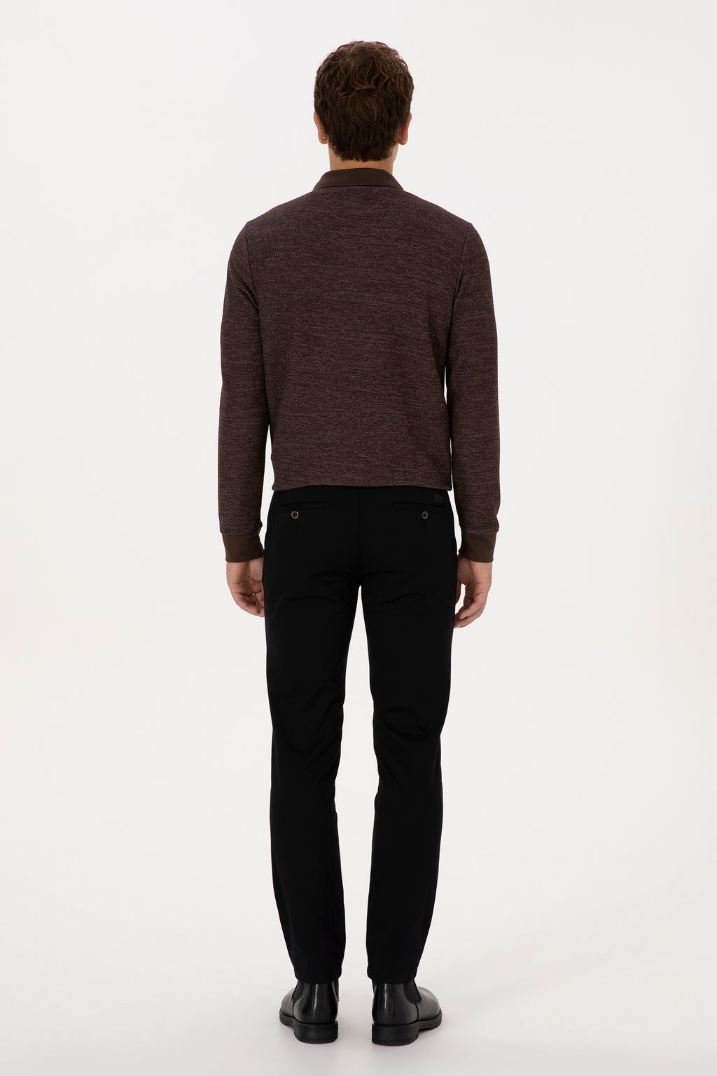 Erkek Siyah Slim Fit Kanvas / Chino Pantolon - U.s. polo assn фото 10