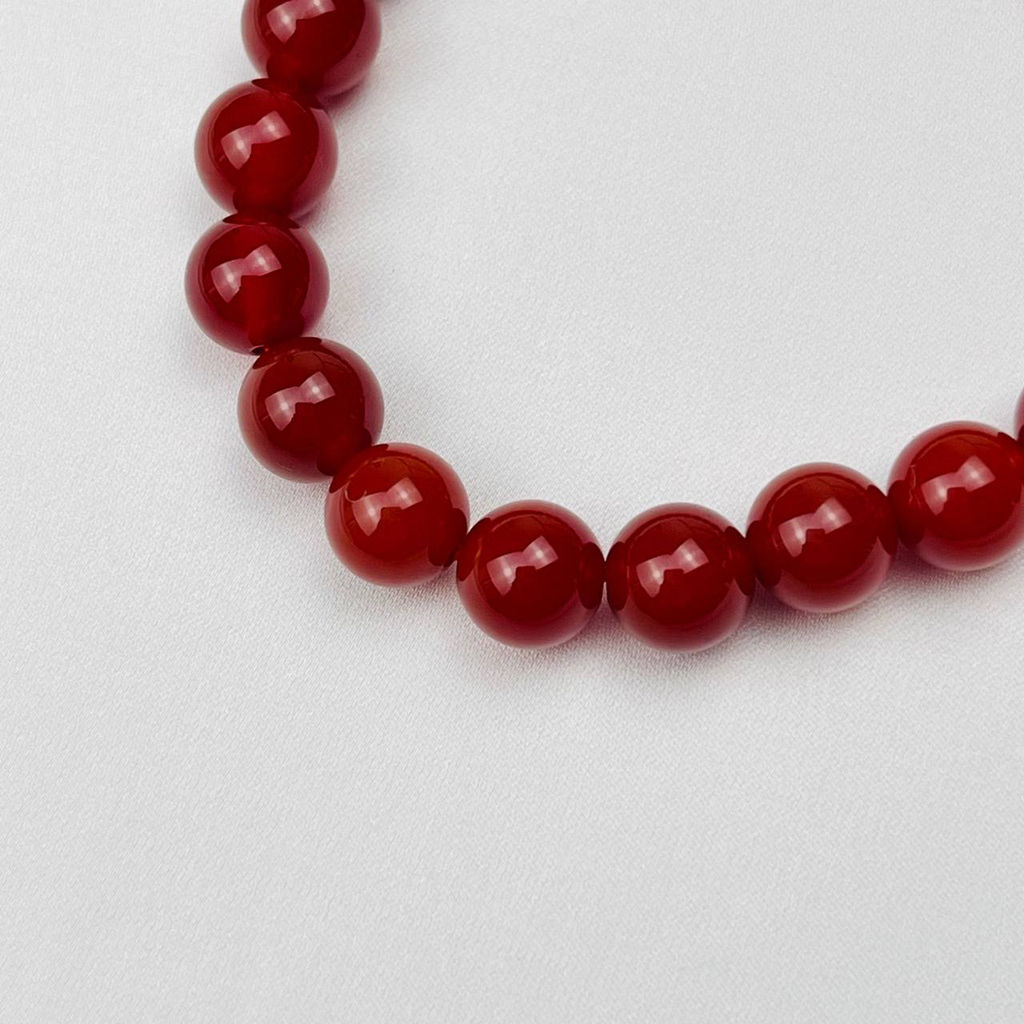 Браслет из Сердолика и Агата тон. 16,5 см