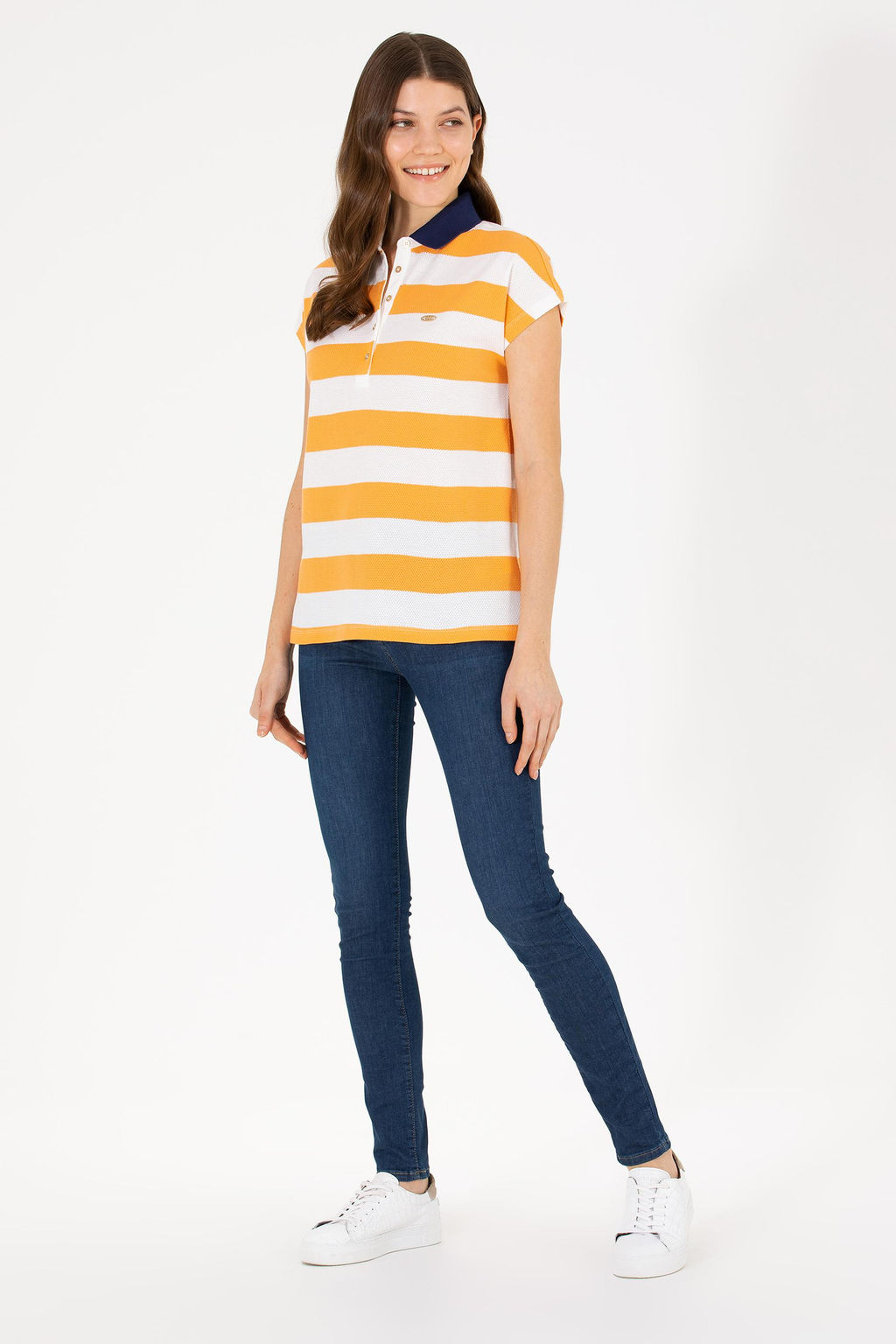 Женская оранжевая футболка - U.s. polo assn фото 18