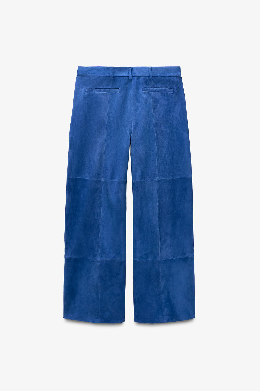 LIMITED EDITION BAGGY SUEDE LEATHER TROUSERS - Zara фото 5