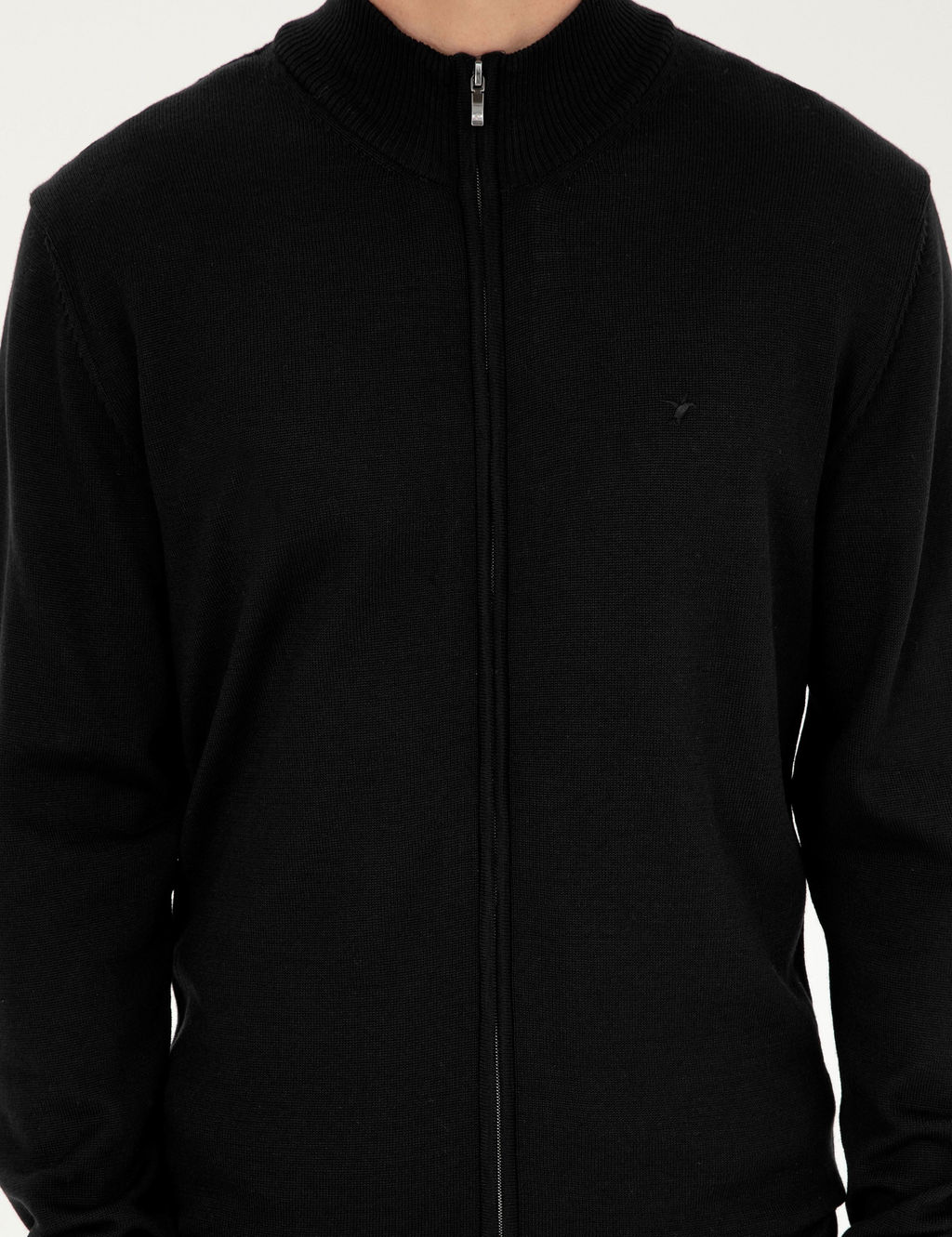 Черный трикотажный кардиган стандартного кроя - Cacharel фото 7