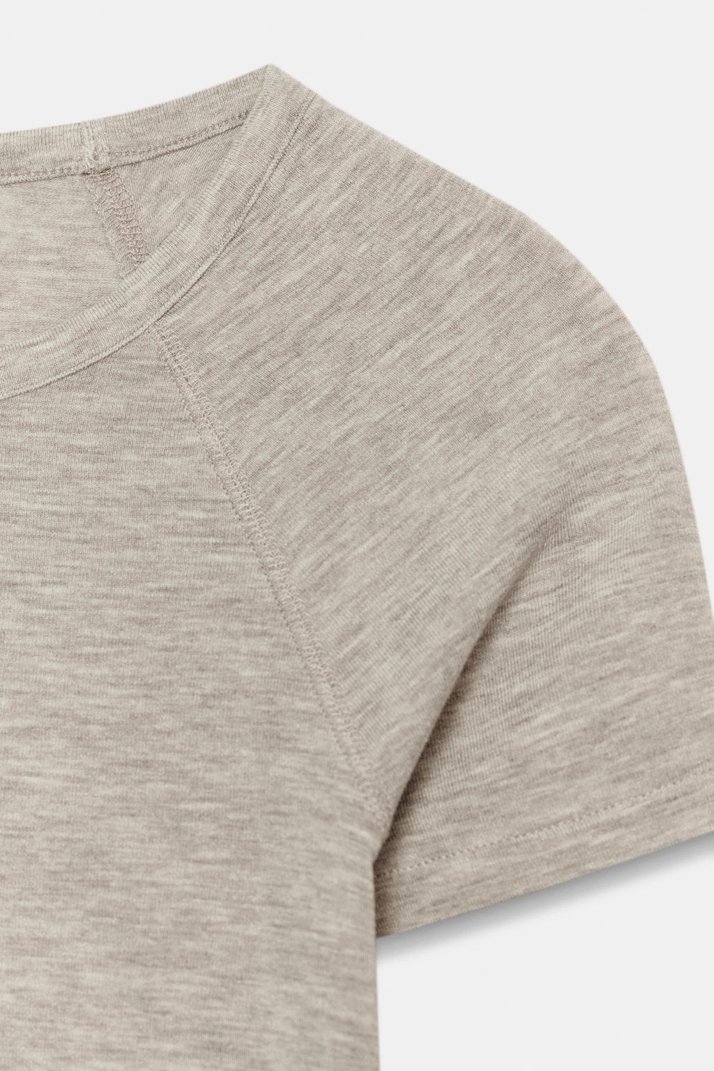 CAMISETA MANGA CORTA RANGL?N / Beige vigor? - Zara фото 6