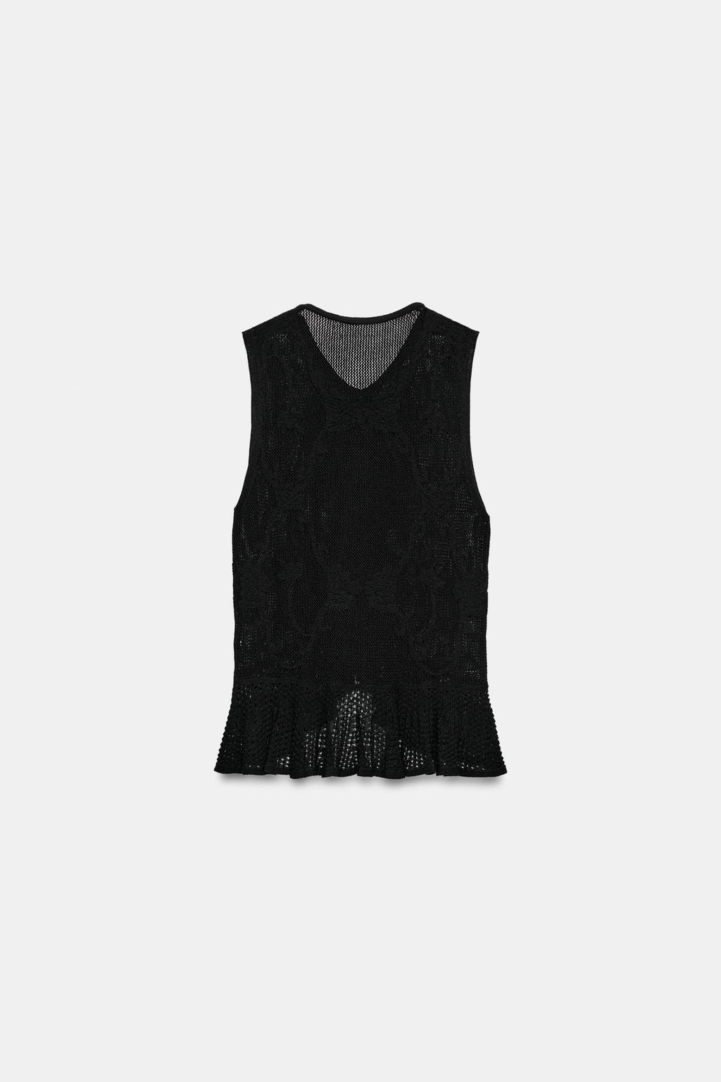 PLAIN STITCH HIGH NECK TOP - Zara фото 12