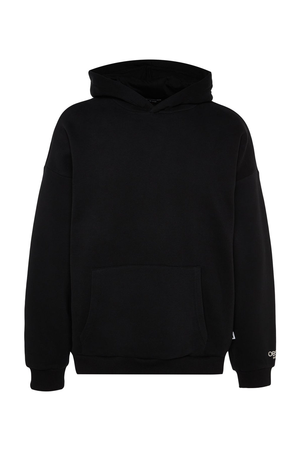 TRENDYOL MAN Siyah Kapusonlu Oversize/Genis Kesim Nak?sl? Etiketli Yumusak Kumas Sweatshirt TMNAW24SW00031 - Trendyolmilla фото 11