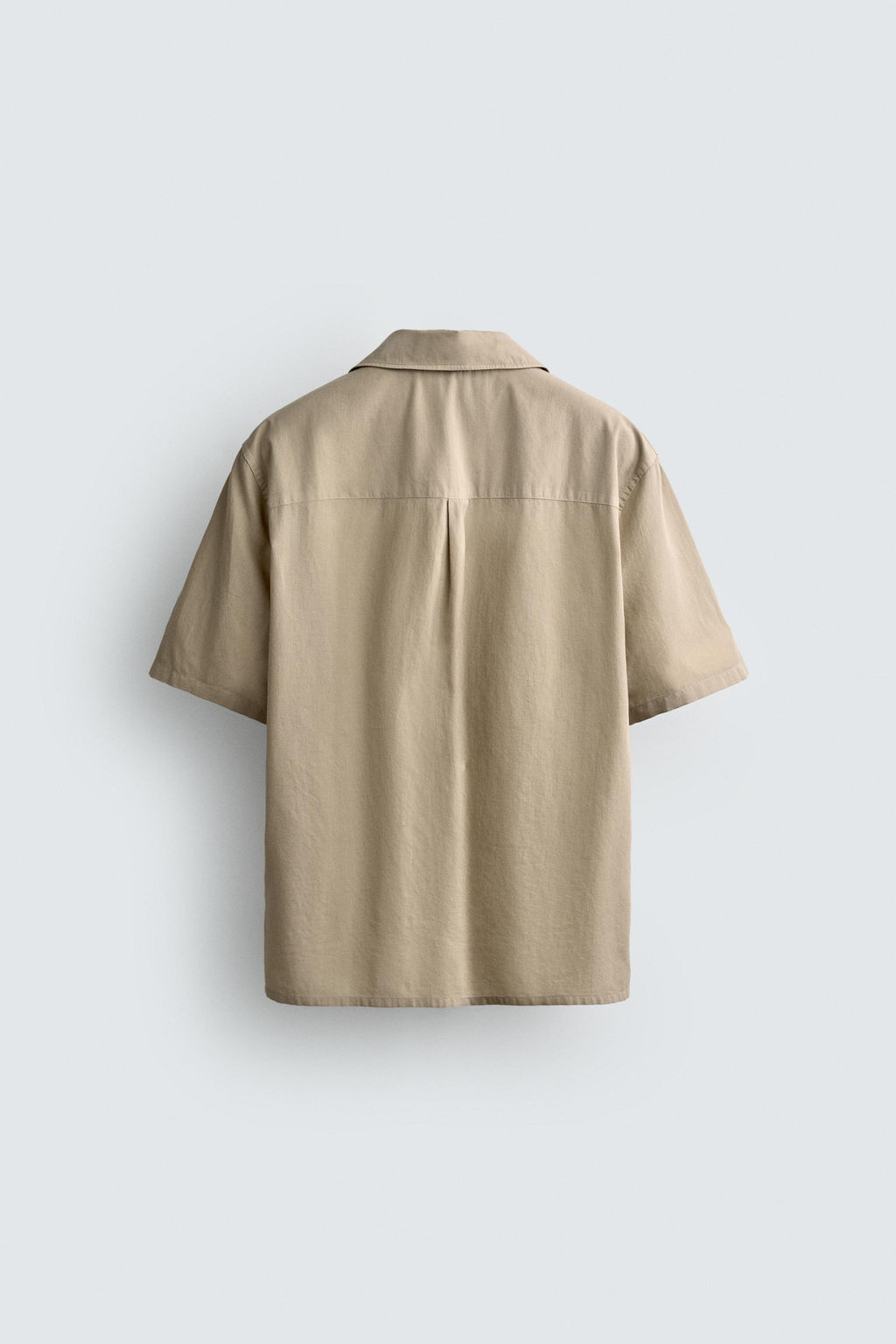 CAMISA VOILE ALGOD?N / Gris topo - Zara фото 7