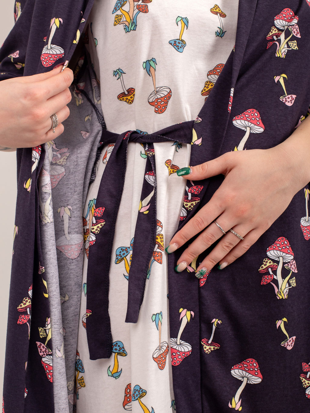 Комплект женский кулирка "АГАТА" ГРИБОЧКИ