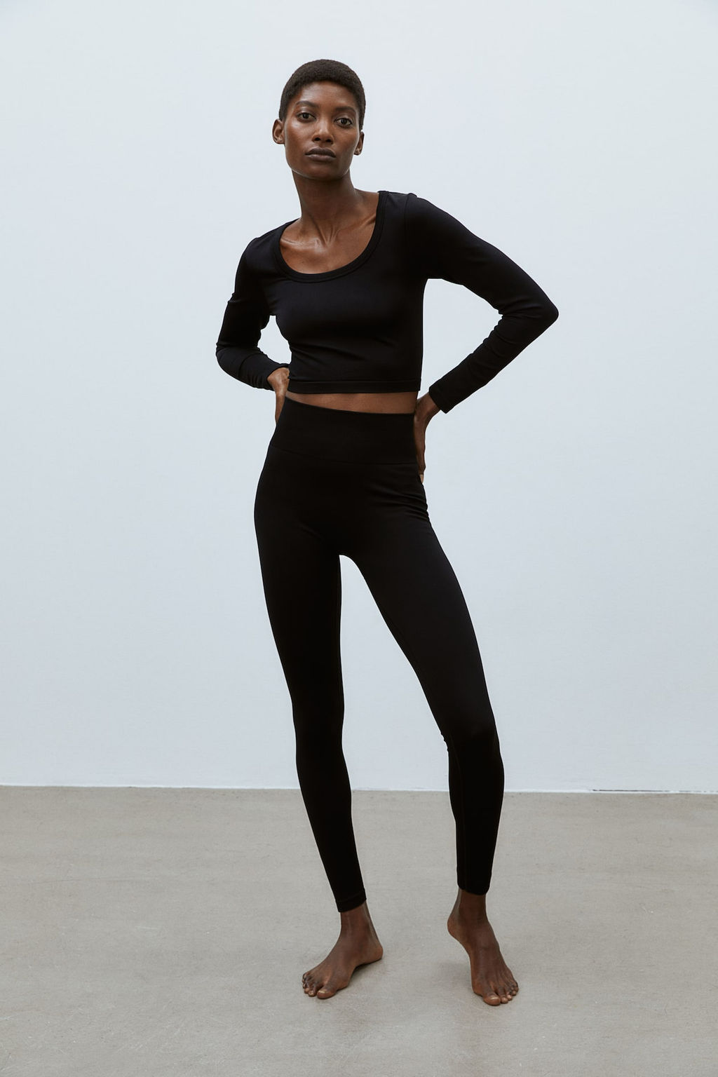 Top de deporte cropped seamless en DryMove
