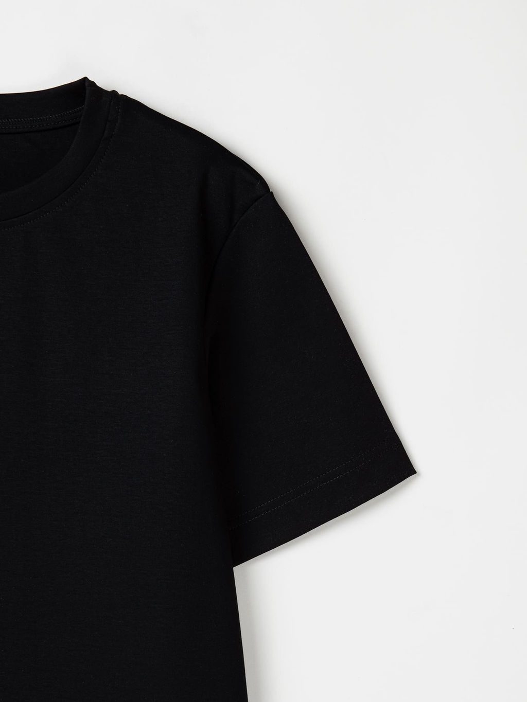 Футболка из мерсеризированного хлопка "Уголь" женская