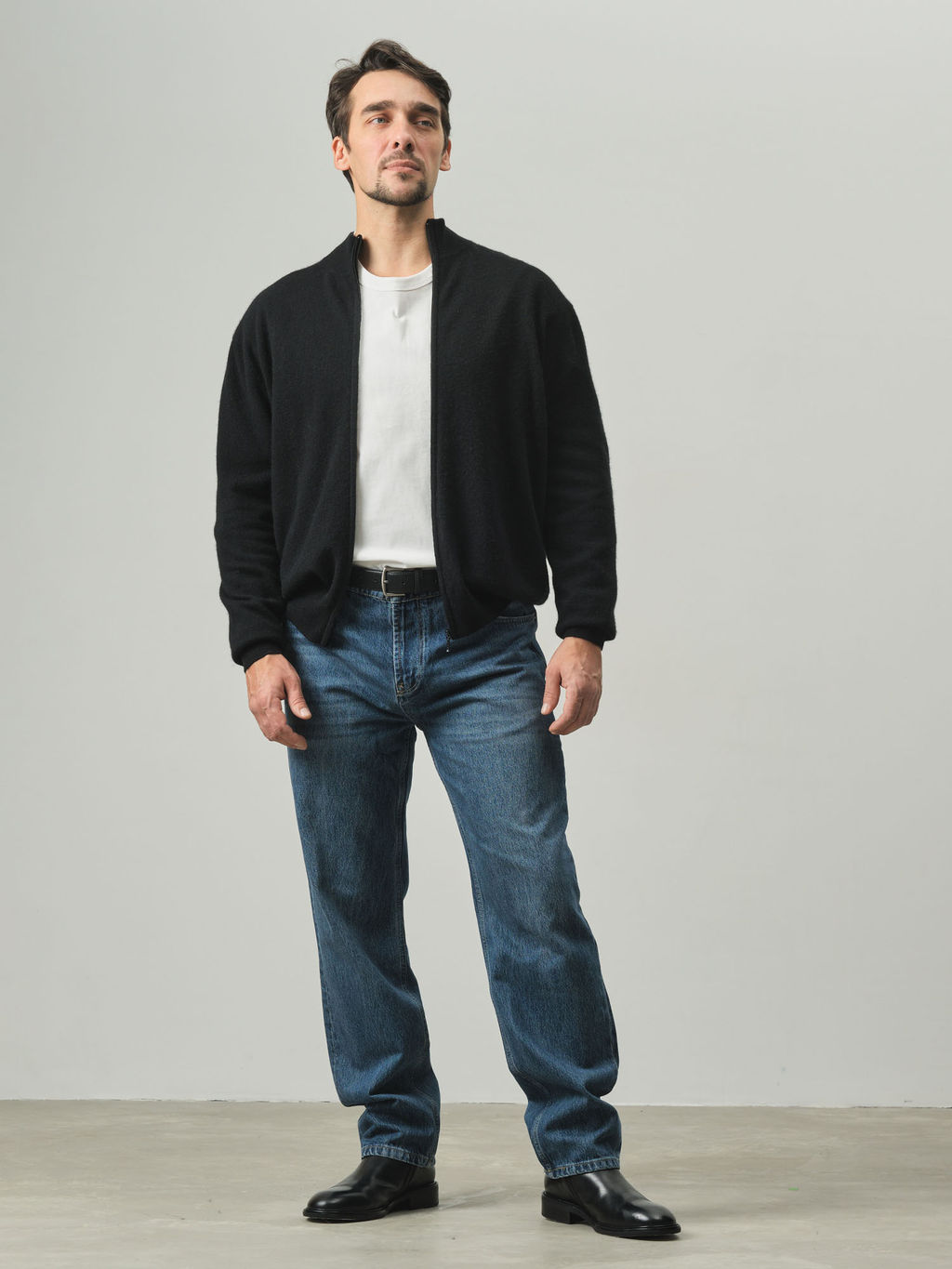 Джемпер мужской из пуха яка 4003 черный