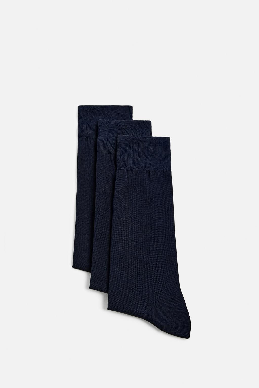 3-PACK OF MERCERISED COTTON SOCKS - Zara фото 4