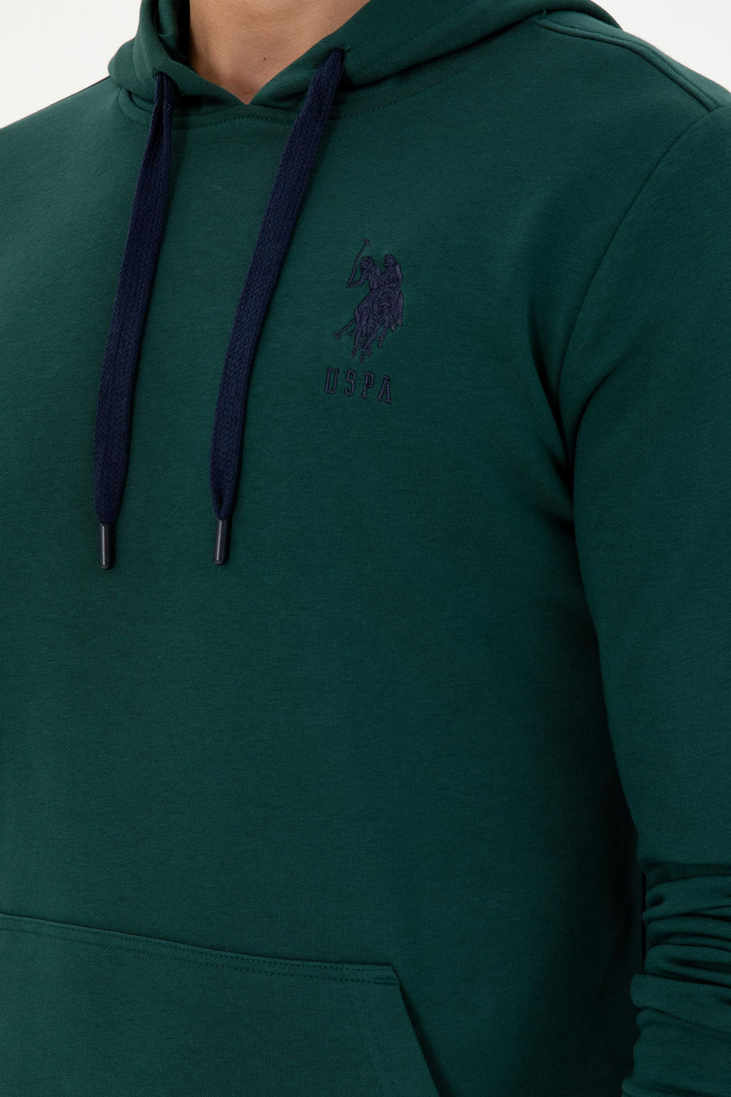 Мужской темно-зеленый базовый свитшот Неожиданная скидка в корзине - U.s. polo assn фото 7