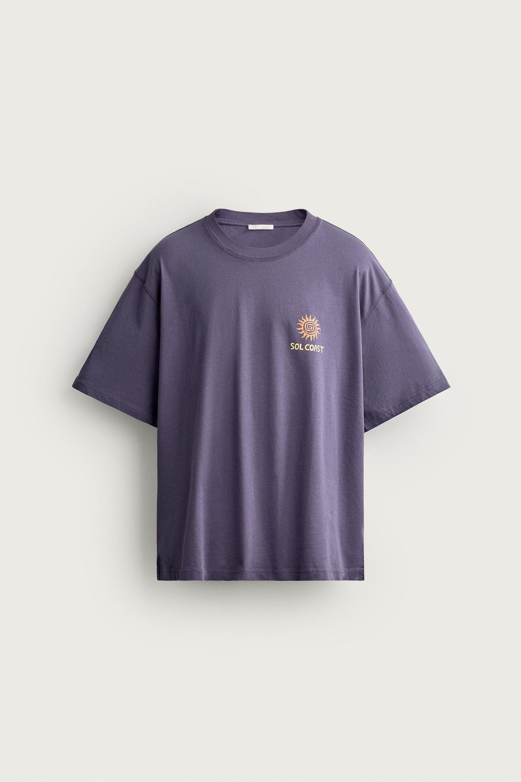 CAMISETA RELAXED FIT ESTAMPADO SOL / Azul claro - Zara фото 6