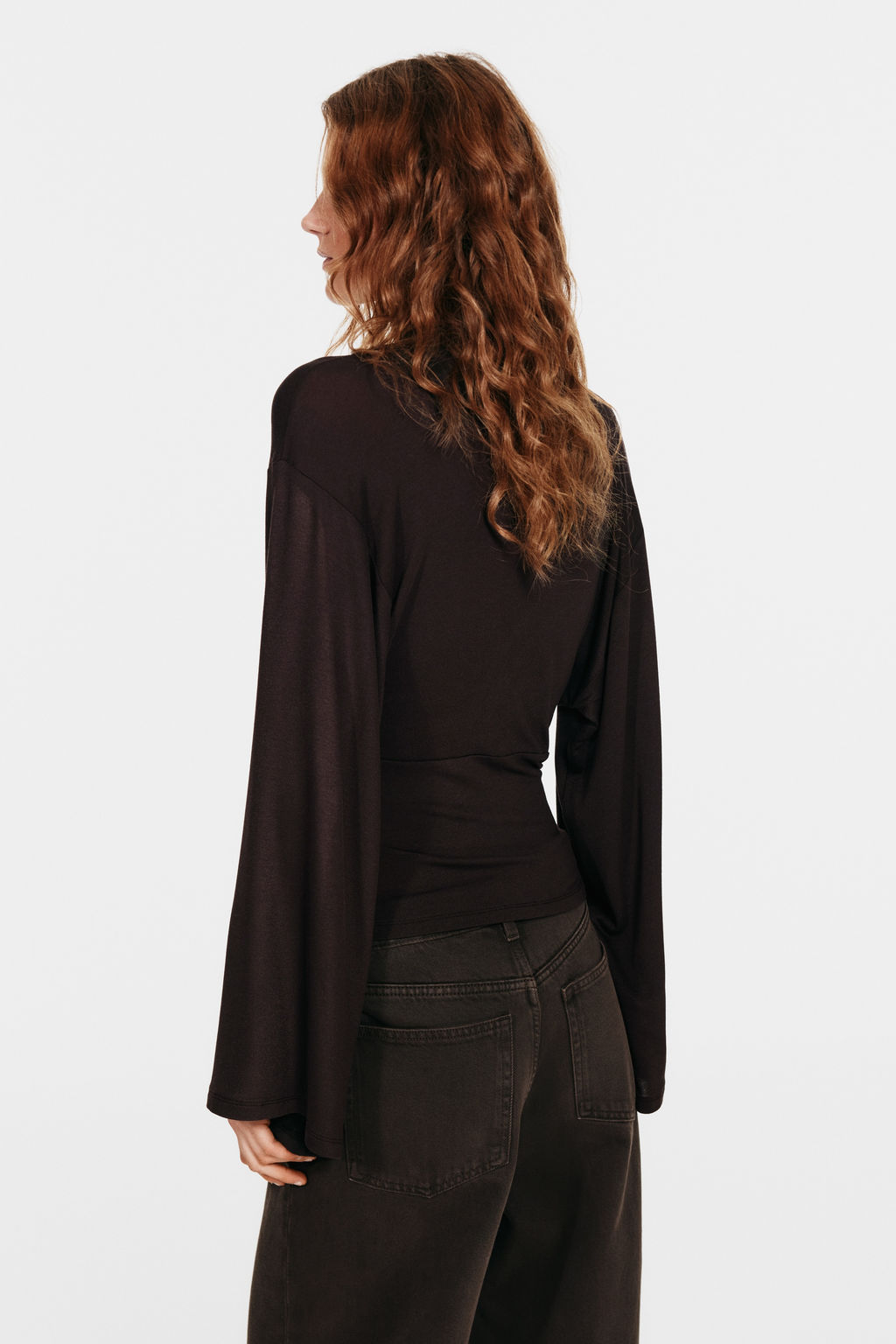 Top drapeado de punto - H&m фото 3